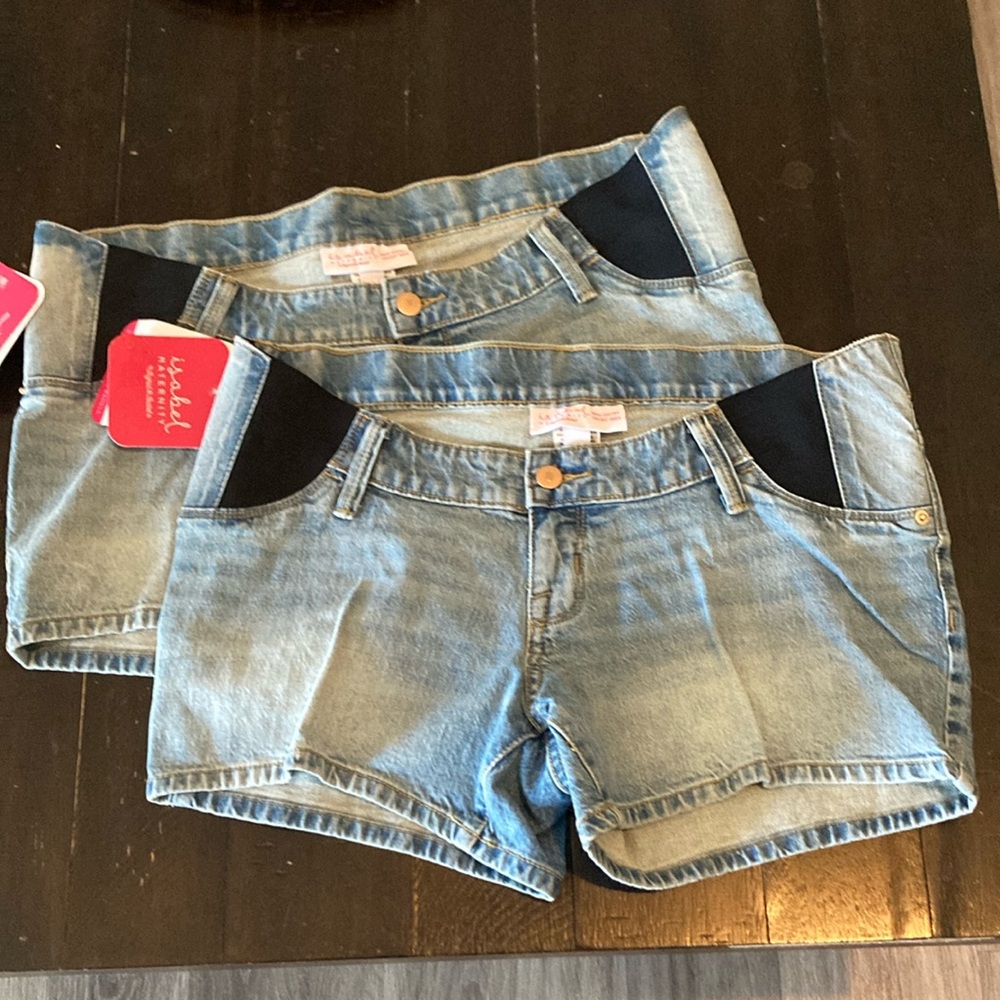 2 pair Isabel Maternity midi shorts 4 / 27